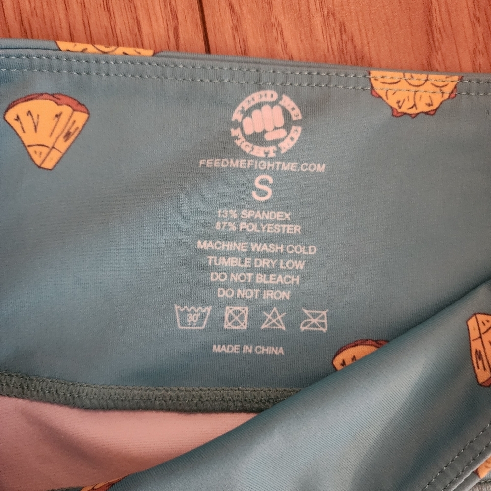Feed Me Fight Me Skull Pineapple Leggings-Small - Picture 6 of 12